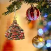 Décorations de Noël livre créatif décoration décoration arbre de vacances à la maison des fêtes et cristaux