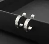 Classic luxury earrings designer brand designer jewelry earrings diamond ring 316L stainless steel 18k gold rose silver ladies earrings girl wedding jewelry gift