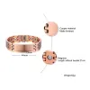 Strängar Mens Copper Health Healing Therapy Armband Armband 8.3 tum för artritfri justerbar verktyg