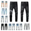 2023 Designer jeans heren denim borduurbroek mode gaten broek te us maat 28-40 hiphop verontrustende ritssluiting voor mannelijke Jean