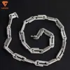 Bijoux de mode d'arrivée Universal Paper Clip Design S925 Iced Out VVS Moisanite Hip Hop Cuban Link Chain Collier pour hommes