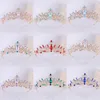 Clips de cheveux baroque Luxury Bridal Crown multi-couleurs Rigiane de mariage Tiara Metal for Party Bijoux Accessoires de haute qualité