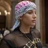 Bandanas Durag 2024 Écharpe de style arabe concepteur féminin concepteur de châle doux à imprimé ordinaire et pashina bandana bandana musulman 240426