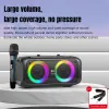 Altoparlanti con altoparlanti bluetooth a LED LED portatili portatili wireless Karaoke Party Boombbox Highpoor Highpower Square Dance Subwoofer