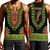 Tops de réservoir masculin Mozambique Carte de drapeau 3D Top imprimé pour hommes vêtements décontractés gilet hawaïen National Emblem Wiltcoat Africa Jersey dashiki