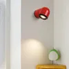 Wall Lamps Novelty Creative LED Lamp White Red PVC Sconce 4000K For Indoor Bedroom Living Room Aisle Stairs Drop