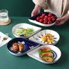 Borden keramische schotel tafelwerk combinatie creatief schotel porselein diner set huishouden handgeschilderde steak salade snack cake