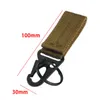 Tactische molle clip gesp gespier nylon riem sleutelring sleutelhanger houder karabines hanger gesp haak voor buiten sport wandelen klimmen