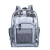 Przezroczysty plecak PVC Zestaw Waterproof Waterproof UNISEX Duża pojemność solidna przezroczysta para projektanta worków