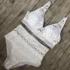 Damenbadebekleidung Kleinkind Bikini Top zwei Badeanzug hohe taillierte gestickte Sets Doppel -Schulterbadeanzüge für 2024 Farbe