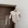 Kleidungssets 2024 Baby Girl Kleidung Set Bodysuit Hosen Baumwoll Kleinkind Outfits Kinder Overalls Kinder Jungen