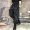 Jeansy damskie jeansowe wiosna moda moda elastyczna talia luźna vintage druk bawełniany dżinsowe spodnie harem