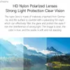 Lunettes de soleil Xiaomi Mijia Lunettes de soleil Pilota Polaris Sun Lens Anti UV Sunglasses UV400 pour la conduite intelligente des voyages en plein air et SportsXw
