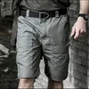 Heren shorts Summer Shorts Tactical Military Military Multi-Pocket wandelwagen shorts Heren Outdoor Sport Camping Vissen waterdichte shorts D240426