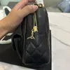 24c mini sac de luxe Caviar Bag de créateur de sacs d'épaule Caviar Sac de mode Sac à bandoulière Sacs d'école pour enfants de haute qualité sac à main en cuir portefeuille Vintage Purse