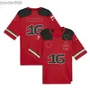 Motosiklet Giyim 2023 F1 Takım Yarışı T-Shirt Forma 1 Sürücü Futbol Tişörtleri Yeni Sezon Yarışı Giyim Kırmızı Araba Hayranları Forması Jersey Summer OT3FE 75UU