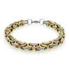 Bracelets de charme bracelet de chaîne byzantine pour hommes de la mode