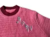 Designer tröjor Retro Classic Fashion Cardigan Sweatshirts Men tröja brev broderi rund hals bekväm jumper 2237