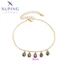Pulseiras de link xuping jóias panorâmicas de cristal em forma de água da moda para mulheres x000672707
