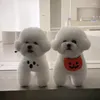 Hundkläder halloween katt spets saliv handduk haklapp pumpa pumpa spöke festival jul husdjur levererar kläder fest dekoration gåva