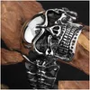Chain 88G Weight Large And Heavy Mens Skl Stainless Steel Cuff Bracelet Bicycle Jewelry Best Xmas Gift 2.28 Q240401 Drop Delivery Dhohk