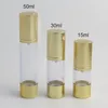 Bottiglie di stoccaggio 200 x15 ml 30 ml 50 ml Oro Gold di alta qualità Portable Pump Dispenser Bottom per lozione