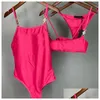 Swimwear pour femmes Sexy One Piece Bikini Femme Designer Swwears Soft Elastic Backless Sweet Splinge de haute qualité