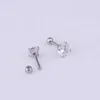 Stud 1pair 3/4/5/6mm Round Forward Helix Cartilage Piercing Tragus Stud Conch Snug Ear Lobe Earrings Surgical Steel Piercing Jewelry d240426