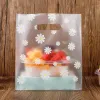 Tassen 25 stks Die gesneden plastic merchandise boodschappentassen met handgreep cadeauzakje kerst trouwfeest Orangizer Candy Cake Wrapping Bags