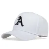 Softball Modna litera haftowe czapki baseballowe wiosna i jesienne na zewnątrz regulowane swobodne kapelusze krem ​​przeciwsłoneczne