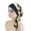 BANDANAS DURAG HOMEPRODUCT CenterPre Print Tie e Headbandelastic Muslim Womens Womens Cancer Chemical Hat 240426