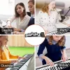 Keyboards Portable Keyboard Piano Roll Up 88 Keys Electronic Keyboard Flexible Silicone with Rechargeable Battery for Kid Gift