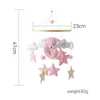 Mobiles # Baby Wood Mobile Bed Bell Rattles Toys Felt Soft Felt Pink Cartoon Bear Toddler Berce