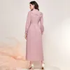 Sukienki na swobodne sukienki z Tassel Wysokie stanowe Autumn Abayas dla kobiet Elegancki temperament Muzułmański wieczór Afryka Afryka Odzież islamska