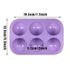 Molds 1 stcs 3D Ball Round Half bol siliconen vormen voor doe -het -zelf bakpudding mousse chocolade cake mold keuken accessoires gereedschap