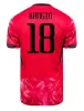 Футбольные рубашки Южной Кореи Новый 2024 2025 год. Сын Heung-Min Kang in Lee Men Men Men orform Red Black Fan Version