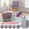 Pillow American Country Pastoral Style Cover Retro handgewebte, unstuffierte ottomane Sitzhäuser Stickon Futon