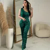 jesais Womens Jumpsuits Rompers Luxury Sequin Sleeveless One Shoulder Sequin Jumpsuit Overalls Night Club Birthday Outifts