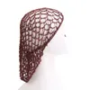 Nytt kvinnors mesh hårnät virkning mössa fast färg snood sover natt omslag turban hatt populära casual beanie kemo hattar