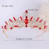 Clips de cheveux baroque Luxury Bridal Crown multi-couleurs Rigiane de mariage Tiara Metal for Party Bijoux Accessoires de haute qualité