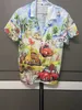 Sommer Fashion Mens Shirt Game Charakter derselbe Stil Kurzarm Kubaner übergroße Hawaiian 3D -Print -Urlaub 240426