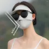 Bandanas upf50 tam yüz güneş koruyucu maskesi, ağzı açık hava UV koruma bisiklet sürüş sürüş ipek fackini
