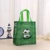 Förvaringspåsar Stobag 4st Cartoon Football Non-woven Tote Bag Fabric Gift Package Kids Birthday Waterproof Reablerable Pouch Party Favors