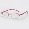 Solglasögon Färdig Rimless Reading Glasses Män kvinnors lyxdesign Diamond Cut Far Sight Eyeglasses Vintage Hyperopia Eyewear Diopter