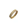 Brand Jewelry Original V-Gold CNC Précision Edition EDGE PERGE FULL Diamond Full Diamond avec un kaléidoscope étroit de qualité supérieure pour les femmes