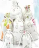 3SIZES Floral Original Linen Bag DrawString WeddingChristmas Packaging Pouchs Presentväskor Små smycken Sachet Mini Jute Bags2439588