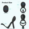 NXY COCKRINGS COCKRING Vibrator pour hommes et femmes Remote de télécommande sans fil Anneaux de pénis Delay