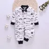 Romances Roupas de bebê Primavera e inverno Jaquetas de bebê menina/menino Baby Mumpsuit Soft Flannel Baby Gumpsuitl24f