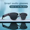 Solglasögon E20 Bone Conductive Bluetooth Ersättbara glasögon Smart solglasögon Fotoelektriskt anti Blue Light Recept