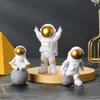 4 st astronaut Figur Staty Figurin Spaceman Sculpture Education Toy Desktop Home Decoration Model for Kids Gift 240418